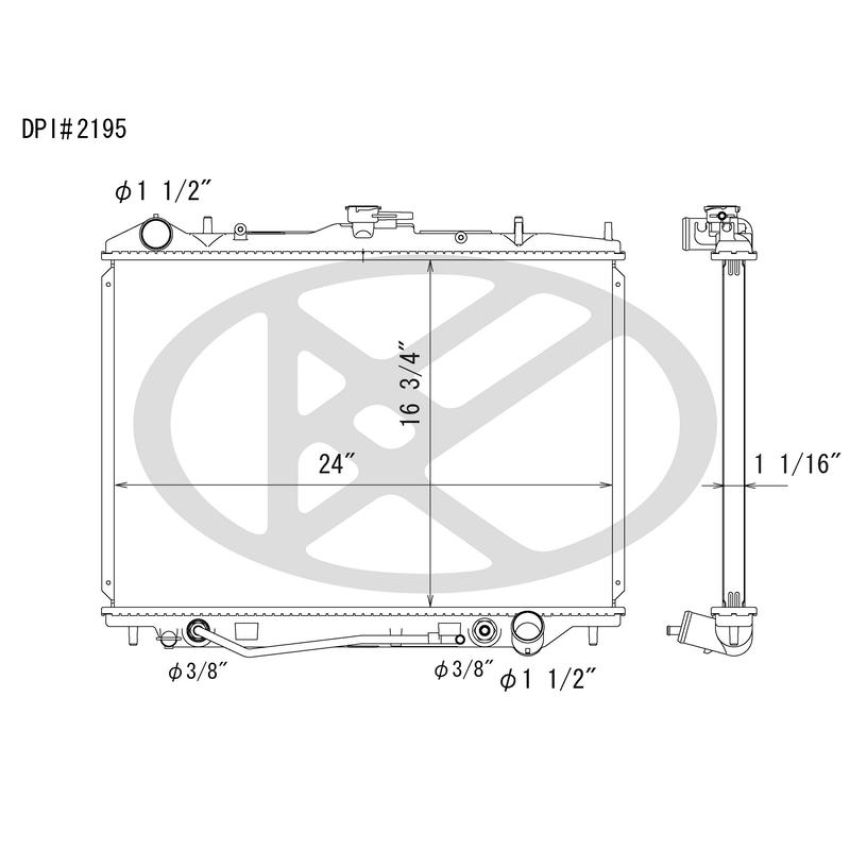 KOYORAD A2195 Koyorad Radiator A2195
