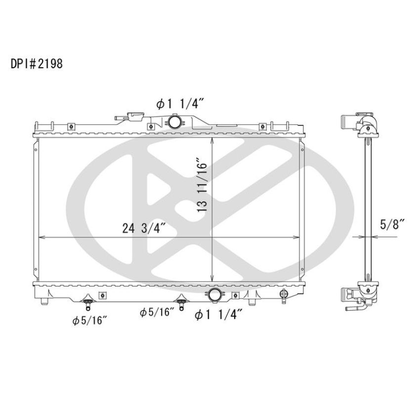 KOYORAD A2198 Koyorad Radiator A2198