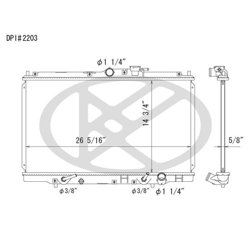 KOYORAD A2203 Koyorad Radiator A2203
