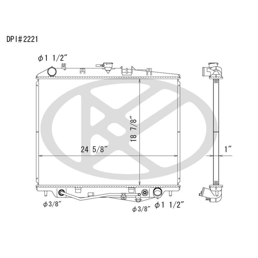 KOYORAD A2221 Koyorad Radiator A2221