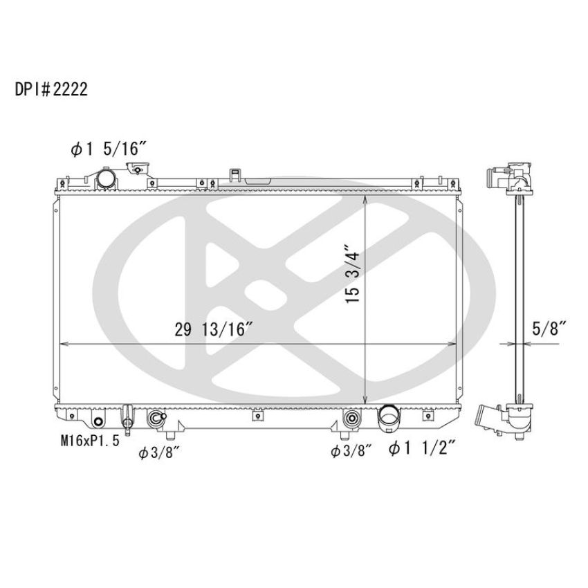 KOYORAD A2222 Koyorad Radiator A2222