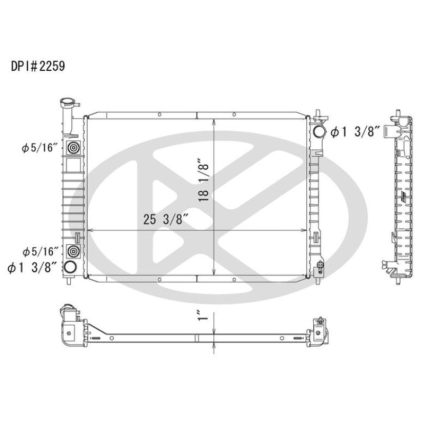 KOYORAD A2259 Koyorad Radiator A2259