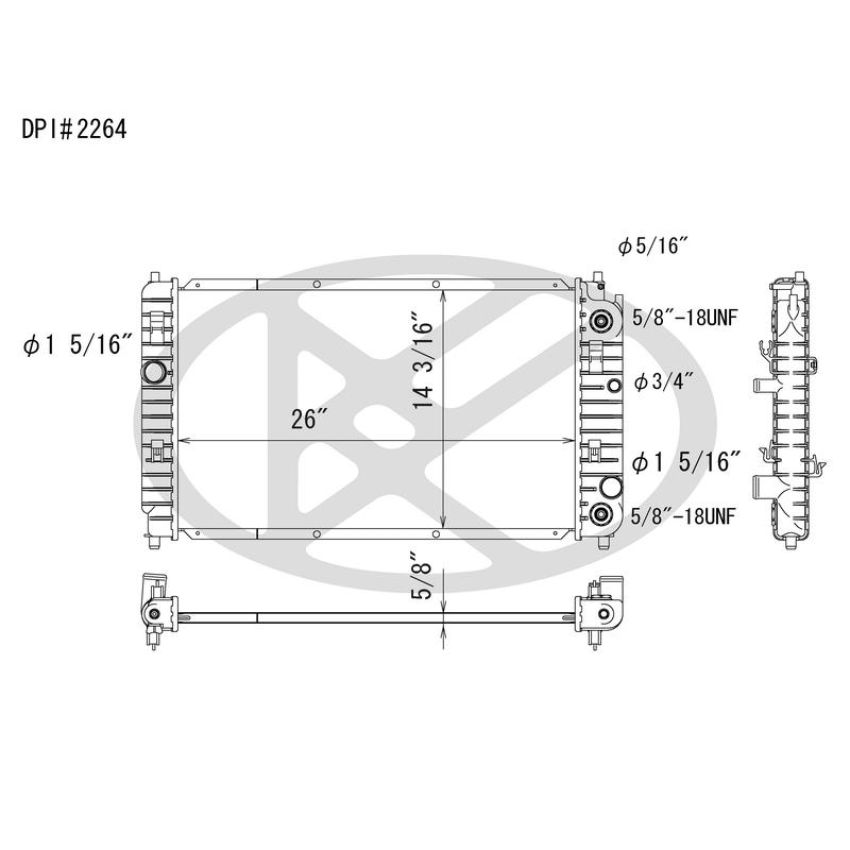 KOYORAD A2264 Koyorad Radiator A2264