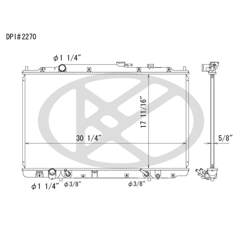 KOYORAD A2270 Koyorad Radiator A2270