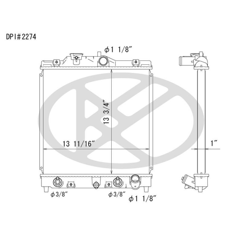 KOYORAD A2274 Koyorad Radiator A2274