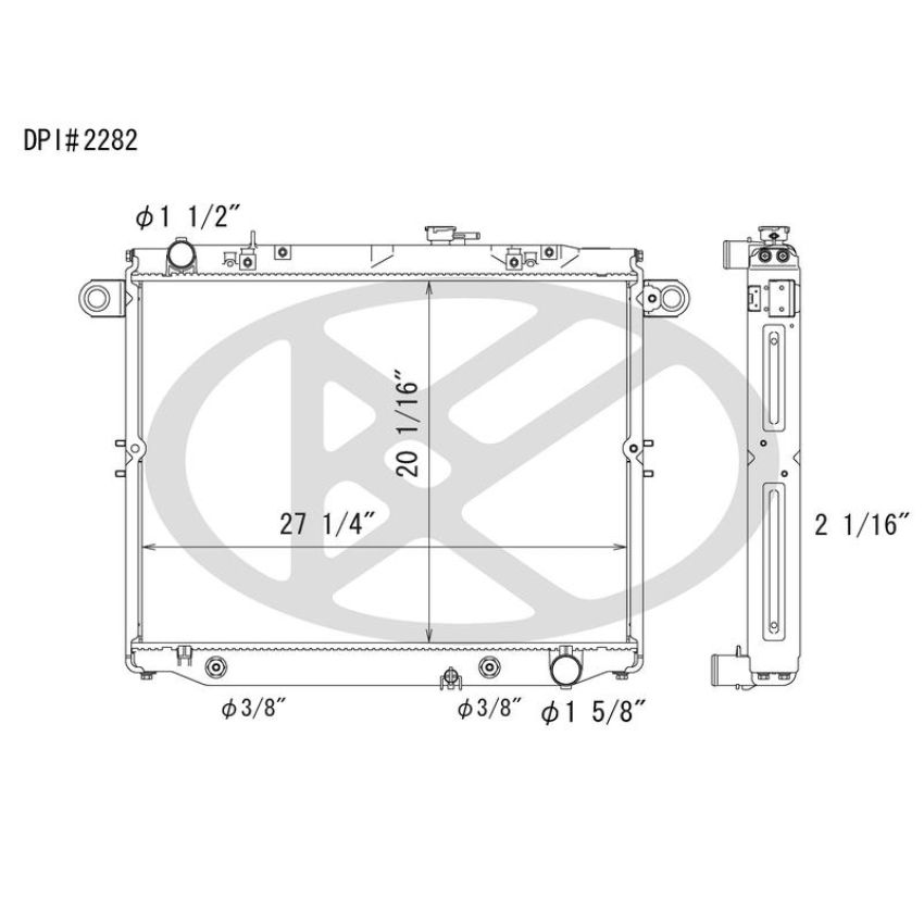 KOYORAD A2282 Koyorad Radiator A2282