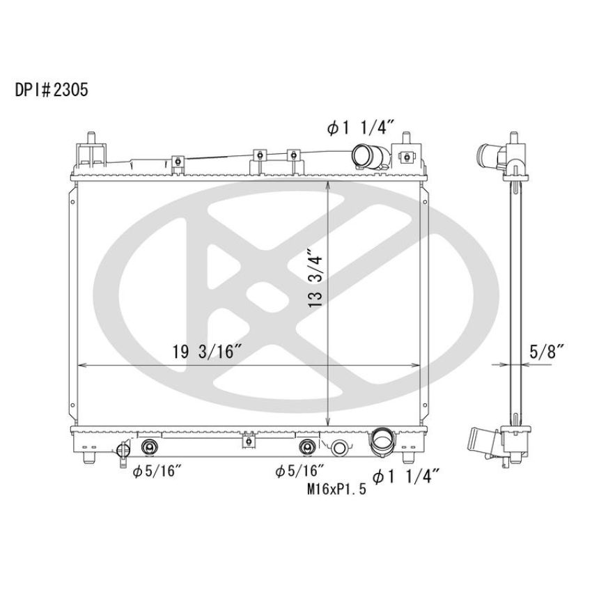 KOYORAD A2305 Koyorad Radiator A2305