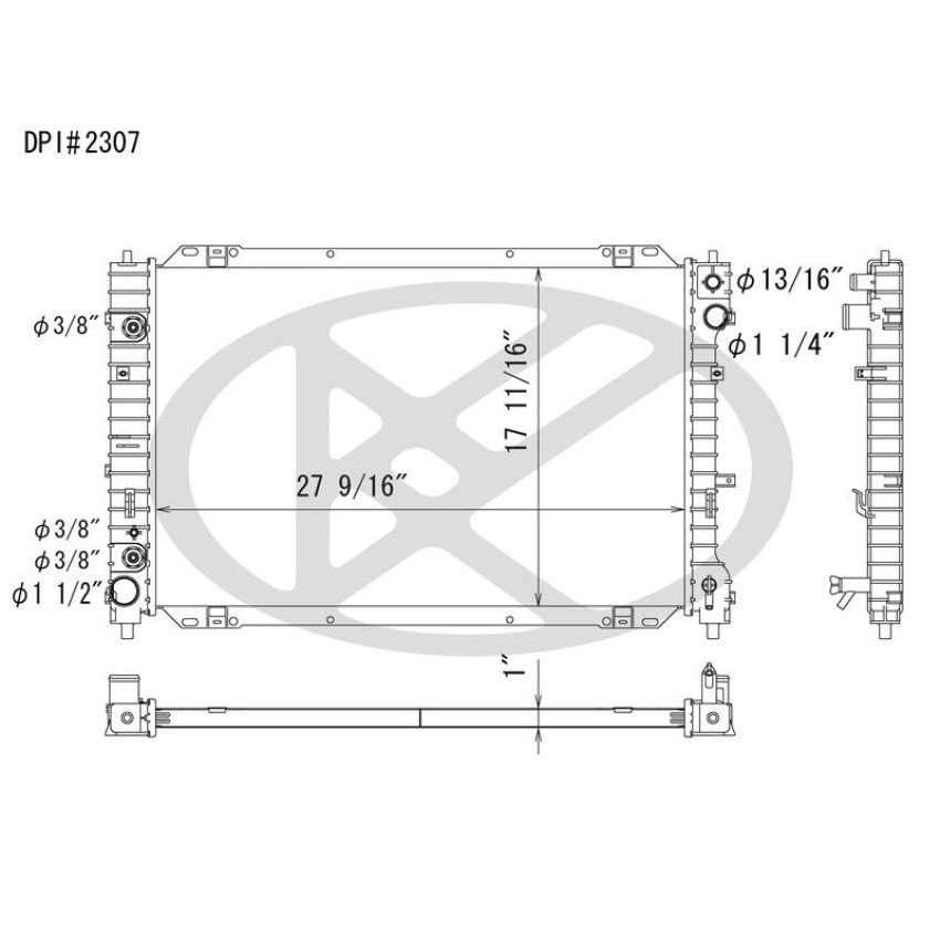 KOYORAD A2307 Koyorad Radiator A2307