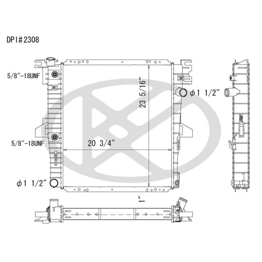 KOYORAD A2308 Koyorad Radiator A2308