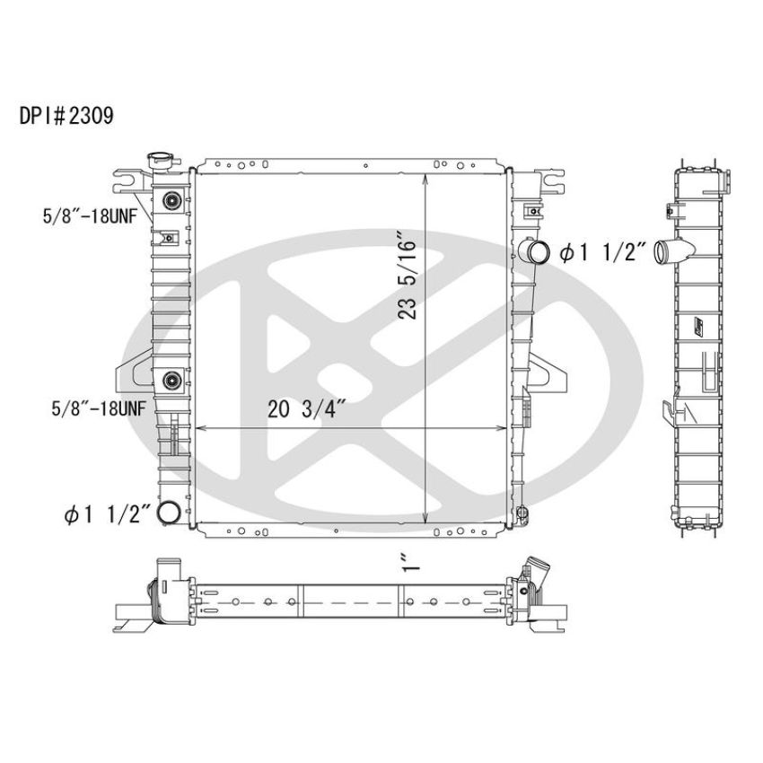 KOYORAD A2309 Koyorad Radiator A2309