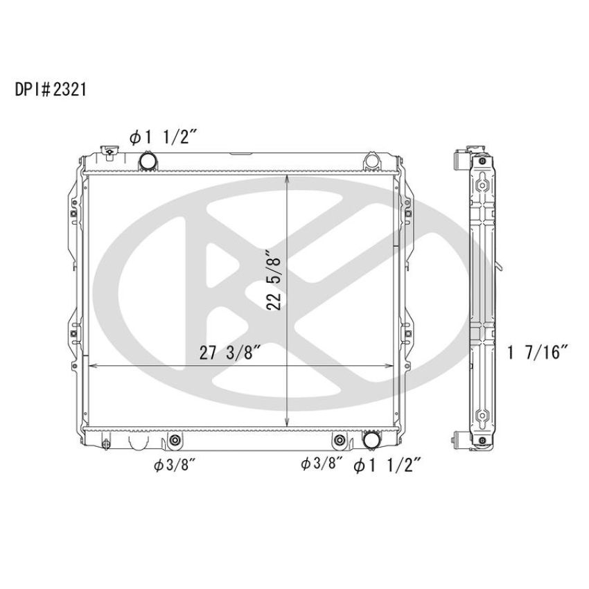 KOYORAD A2321 Koyorad Radiator A2321