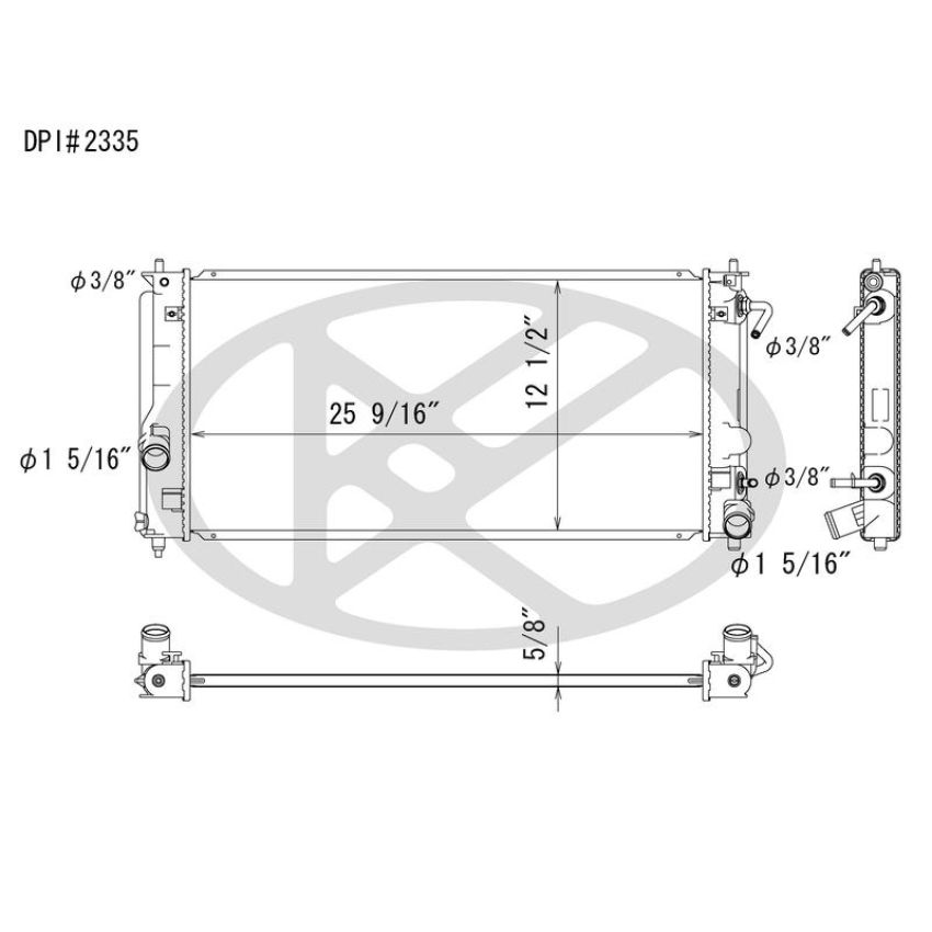 KOYORAD A2335 Koyorad Radiator A2335