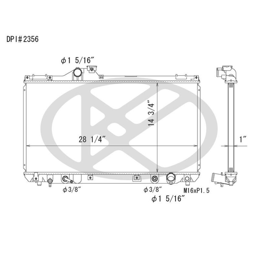 KOYORAD A2356 Koyorad Radiator A2356