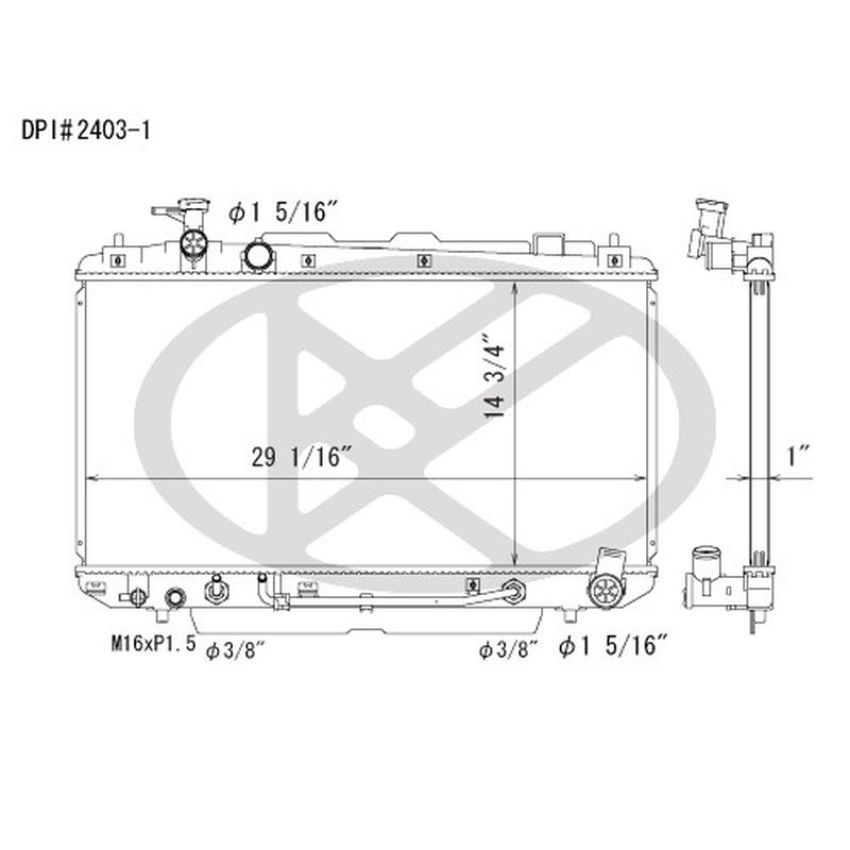 KOYORAD A2403-1 Koyorad Radiator A2403-1