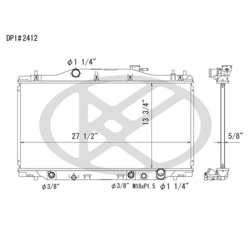 KOYORAD A2412 Koyorad Radiator A2412