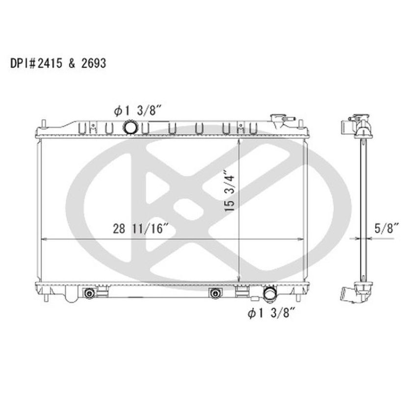 KOYORAD A2415-1 Koyorad Radiator A2415-1