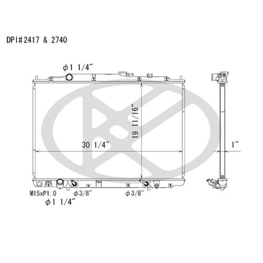 KOYORAD A2417-1 Koyorad Radiator A2417-1