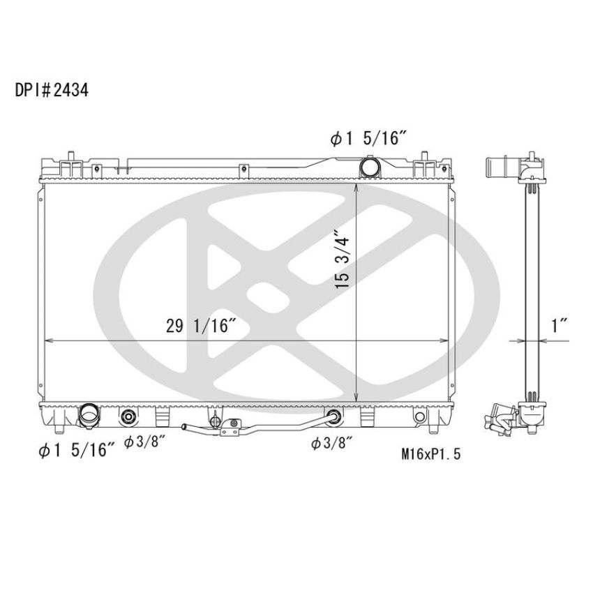 KOYORAD A2434 Koyorad Radiator A2434
