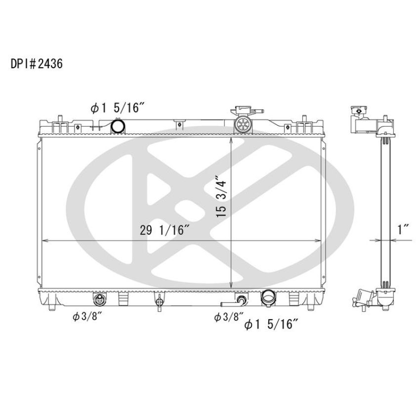 KOYORAD A2436 Koyorad Radiator A2436
