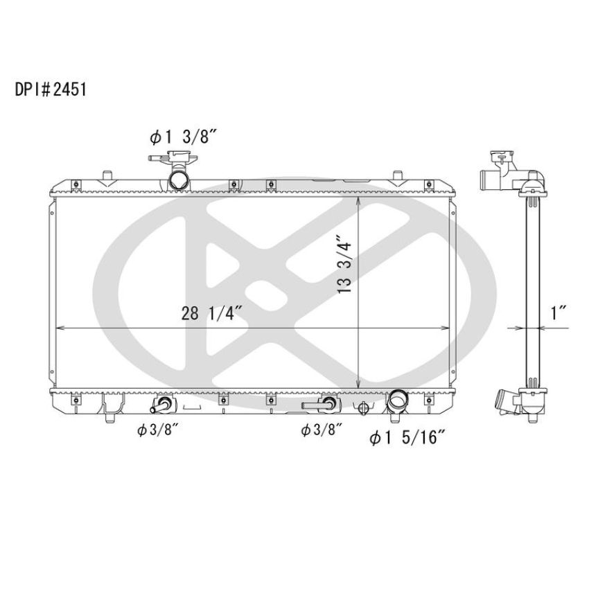 KOYORAD A2451 Koyorad Radiator A2451