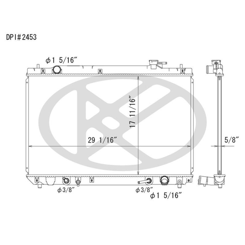 KOYORAD A2453 Koyorad Radiator A2453