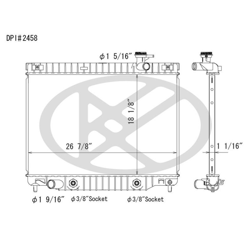 KOYORAD A2458 Koyorad Radiator A2458