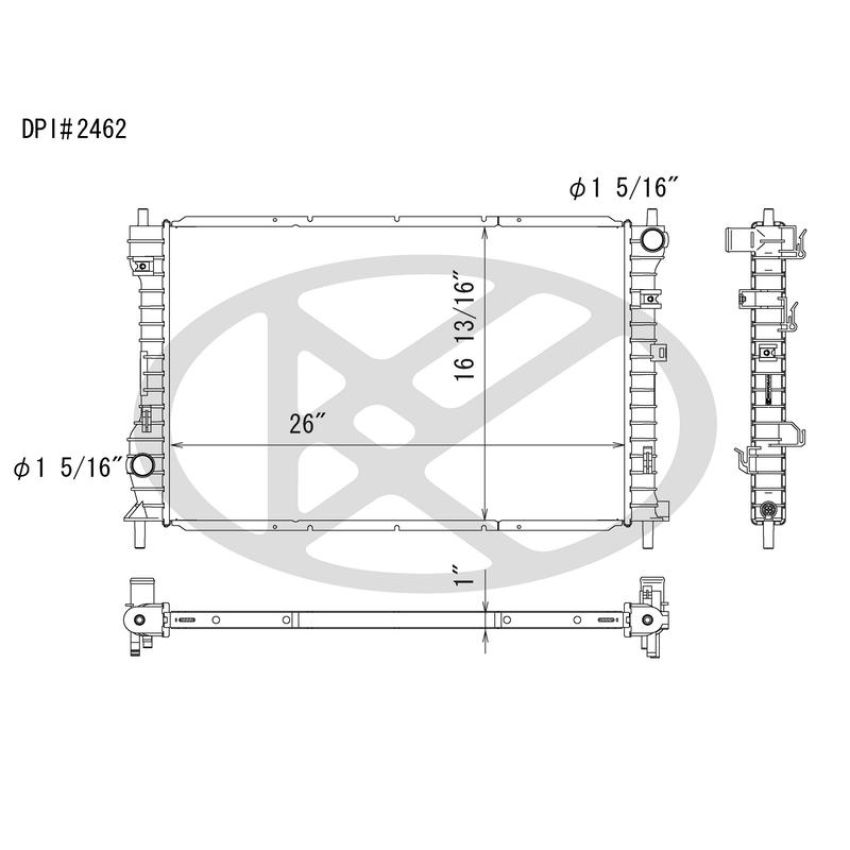 KOYORAD A2462 Koyorad Radiator A2462