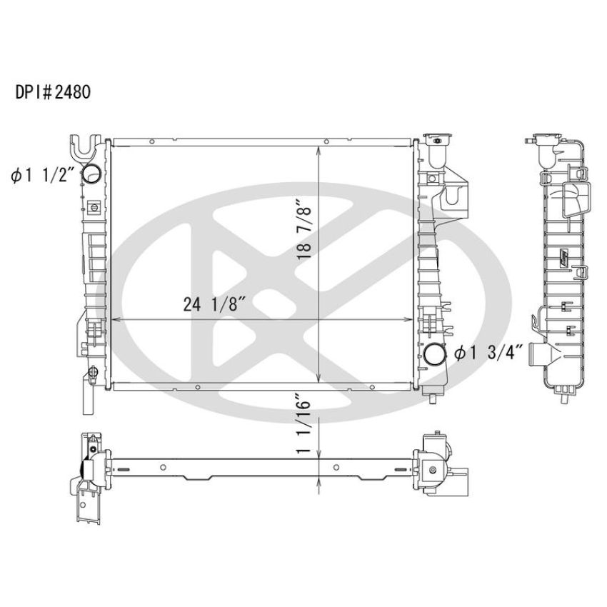 KOYORAD A2480 Koyorad Radiator A2480