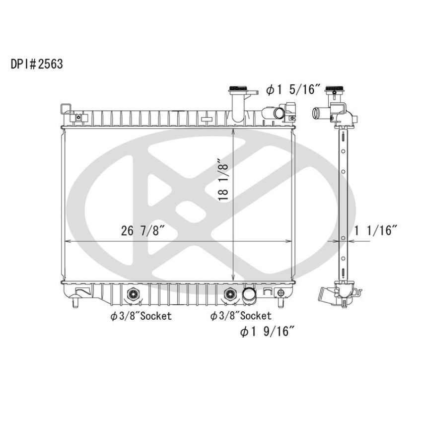 KOYORAD A2563 Koyorad Radiator A2563