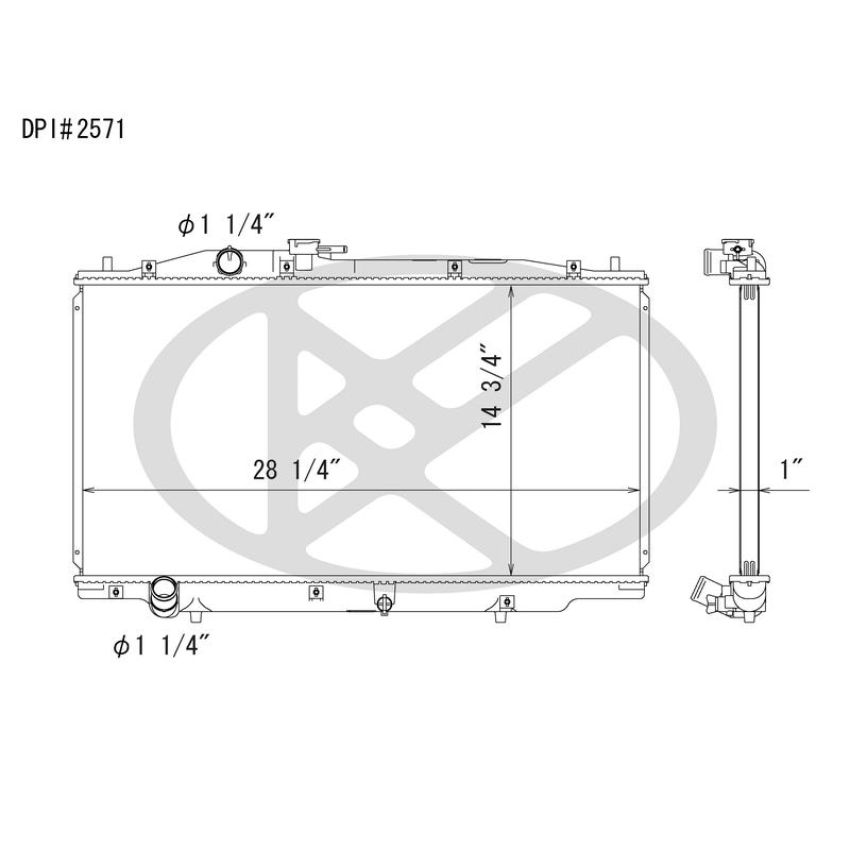 KOYORAD A2571 Koyorad Radiator A2571