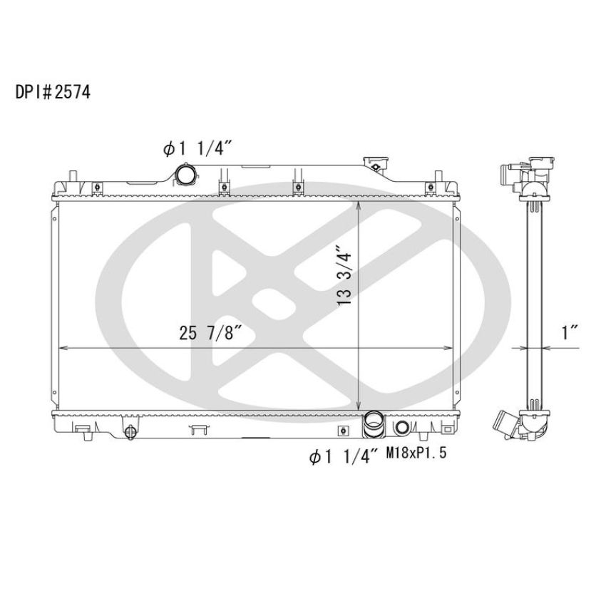 KOYORAD A2574 Koyorad Radiator A2574