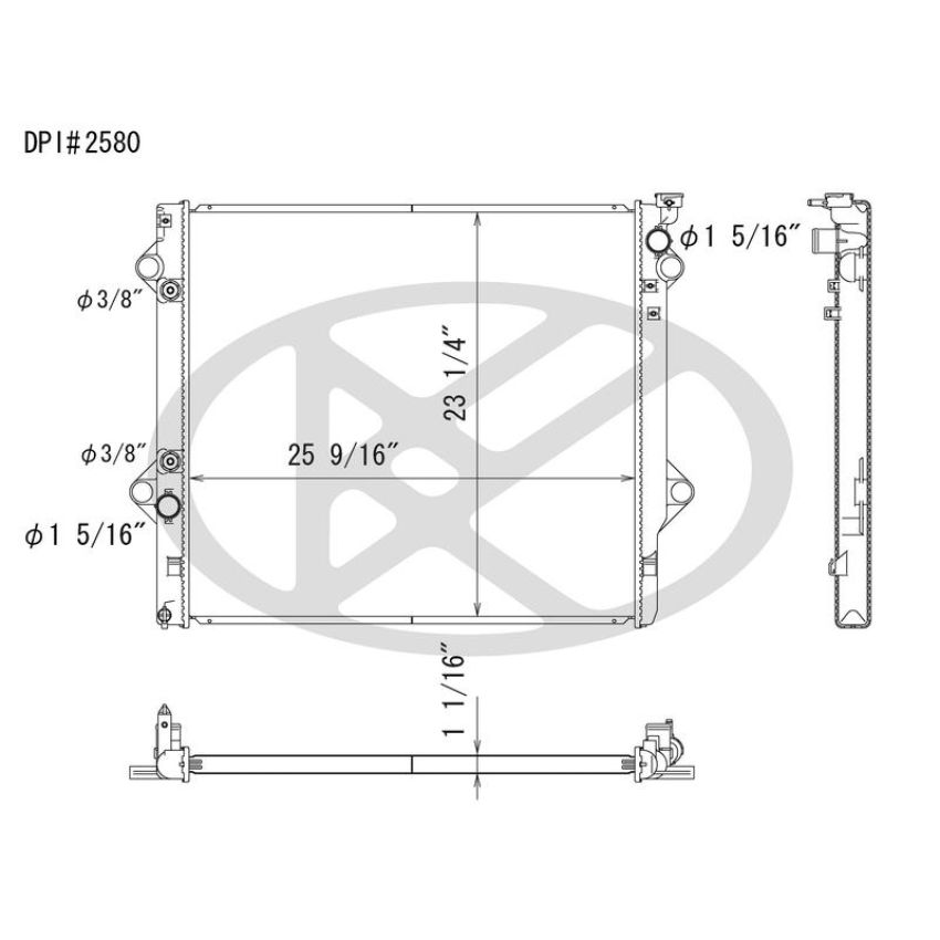 KOYORAD A2580 Koyorad Radiator A2580
