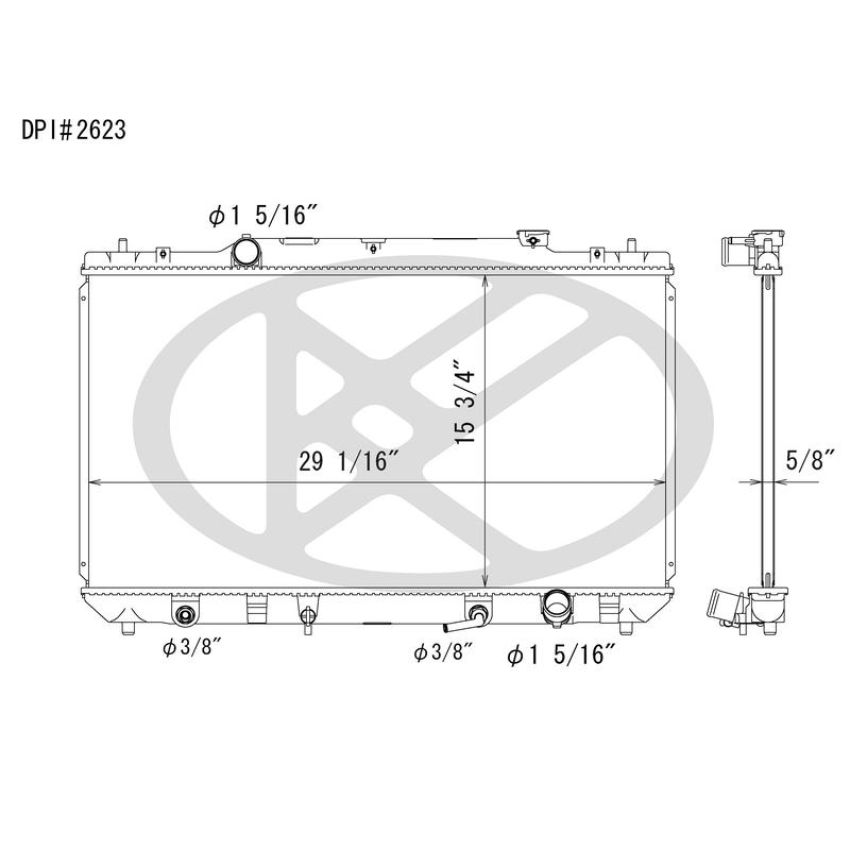 KOYORAD A2623 Koyorad Radiator A2623