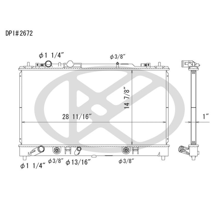 KOYORAD A2672 Koyorad Radiator A2672