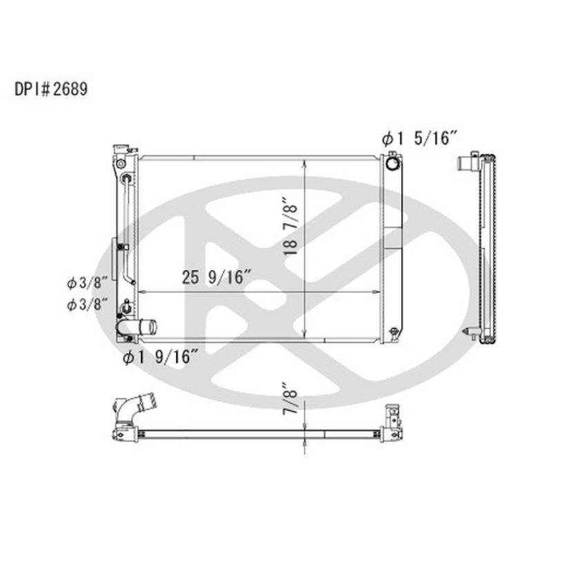 KOYORAD A2689-1 Koyorad Radiator A2689-1