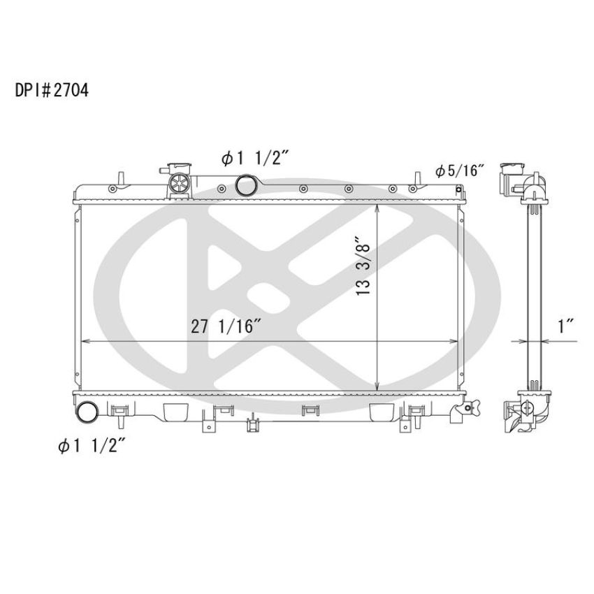 KOYORAD A2704 Koyorad Radiator A2704