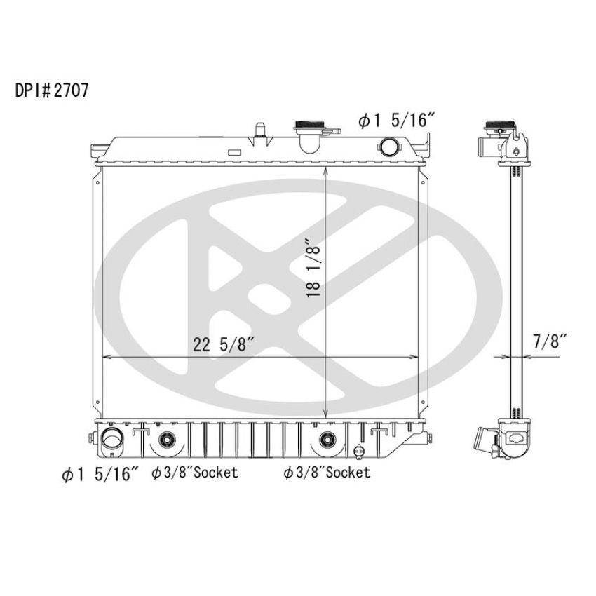 KOYORAD A2707 Koyorad Radiator A2707