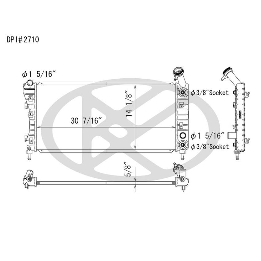 KOYORAD A2710 Koyorad Radiator A2710