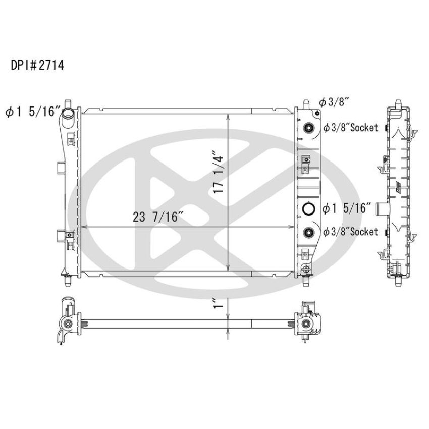 KOYORAD A2714 Koyorad Radiator A2714