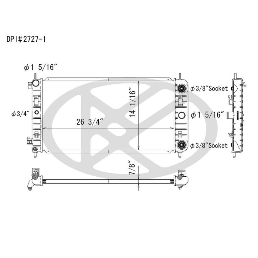 KOYORAD A2727-1 Koyorad Radiator A2727-1