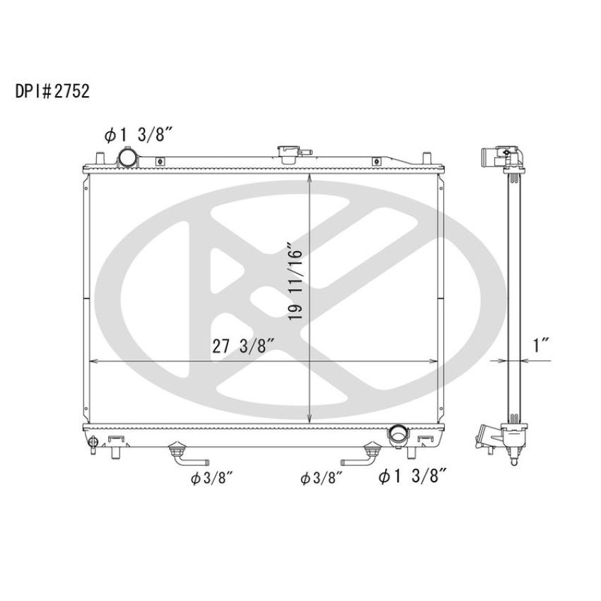 KOYORAD A2752 Koyorad Radiator A2752