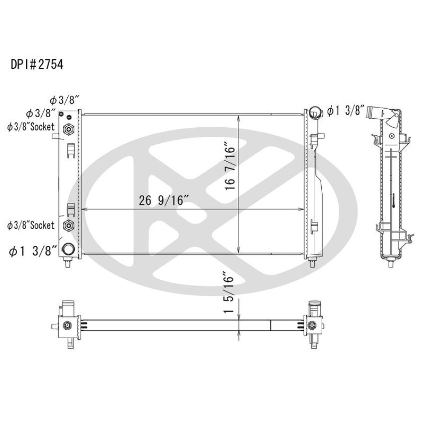 KOYORAD A2754 Koyorad Radiator A2754