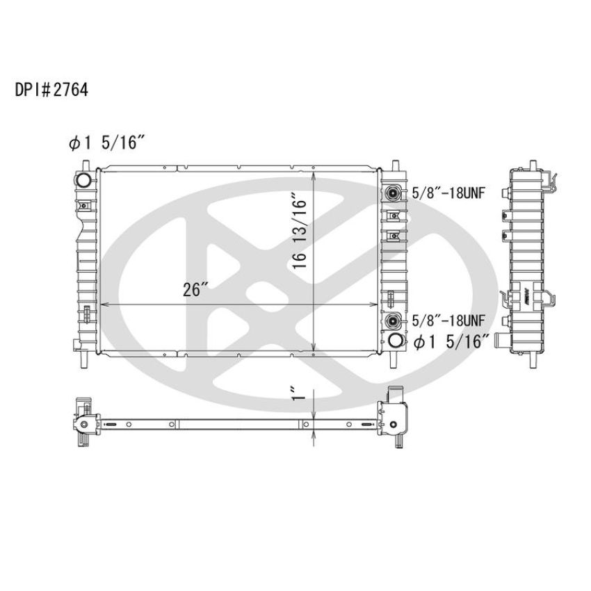 KOYORAD A2764 Koyorad Radiator A2764