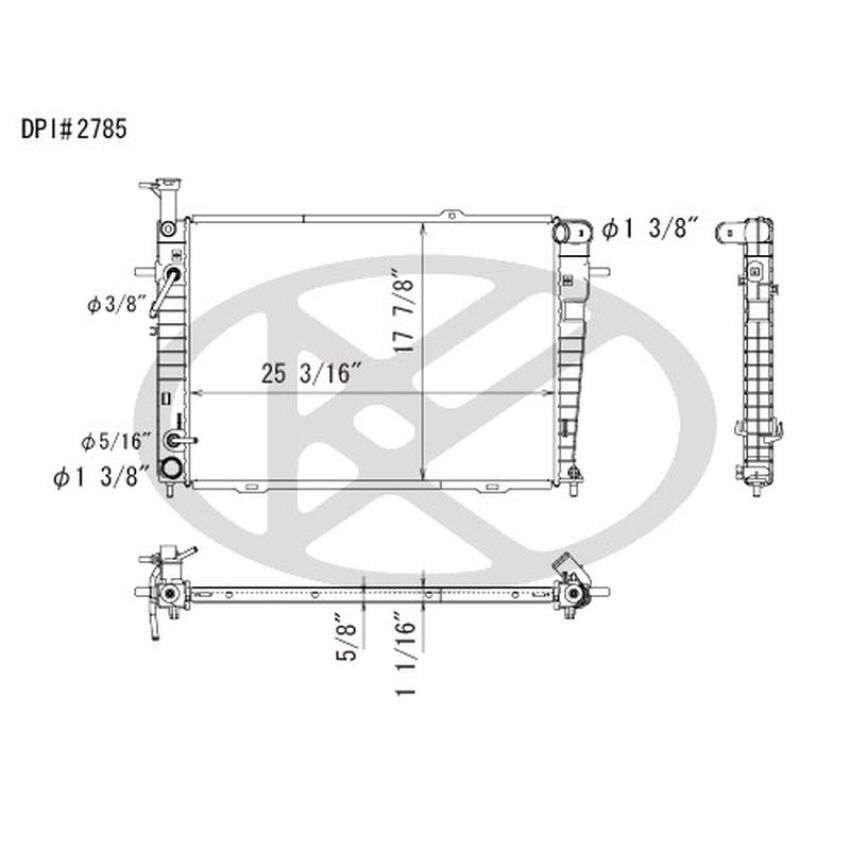 KOYORAD A2785 Koyorad Radiator A2785