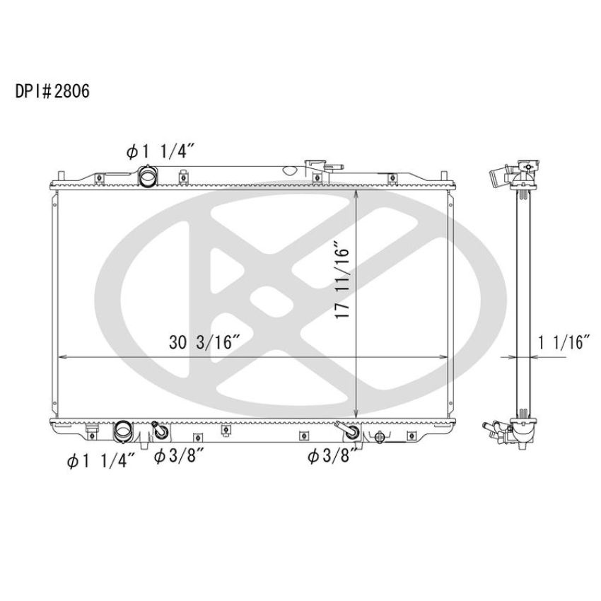 KOYORAD A2806 Koyorad Radiator A2806