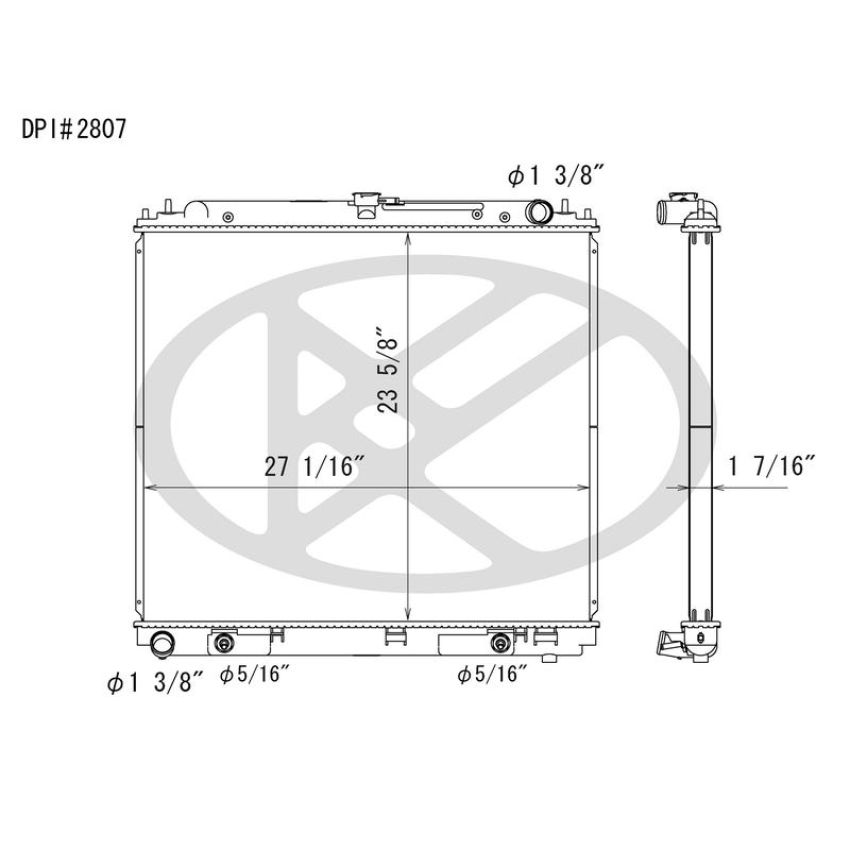 KOYORAD A2807 Koyorad Radiator A2807