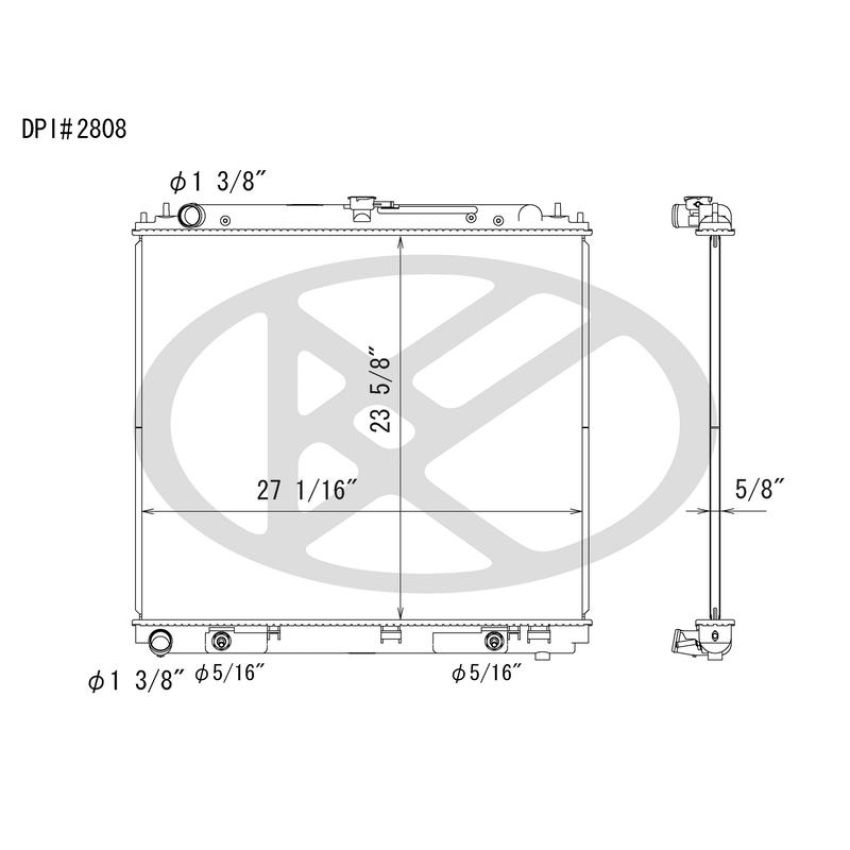 KOYORAD A2808 Koyorad Radiator A2808