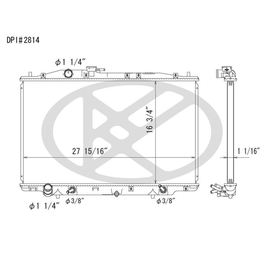KOYORAD A2814 Koyorad Radiator A2814