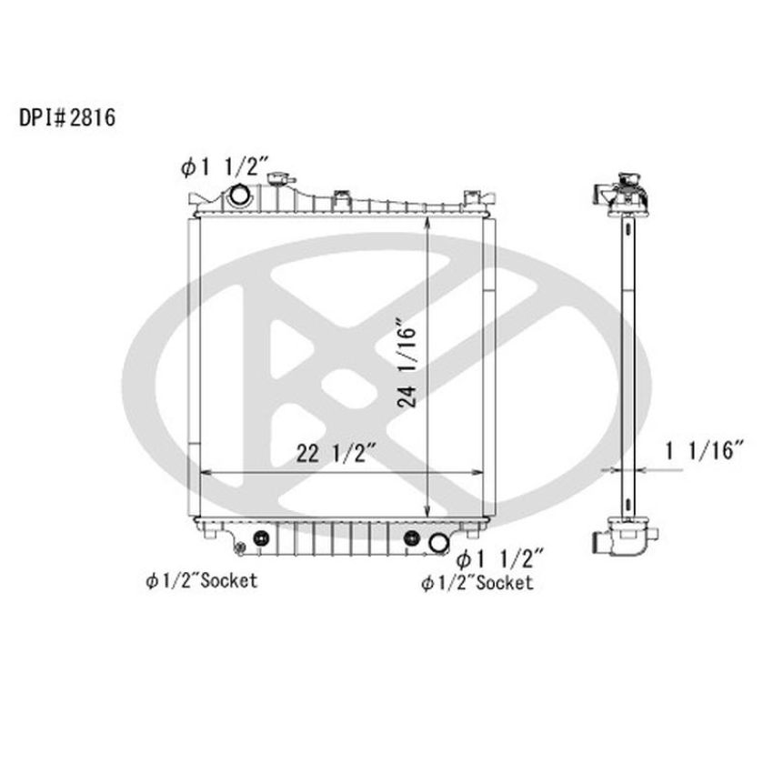 KOYORAD A2816-1 Koyorad Radiator A2816-1