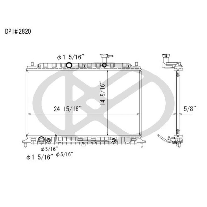 KOYORAD A2820 Koyorad Radiator A2820